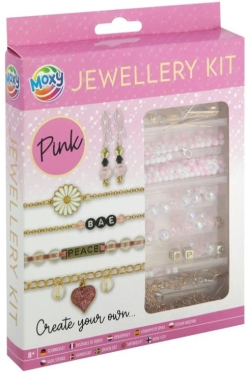 Kit creativ  pentru bijuterii Moxy - Roz