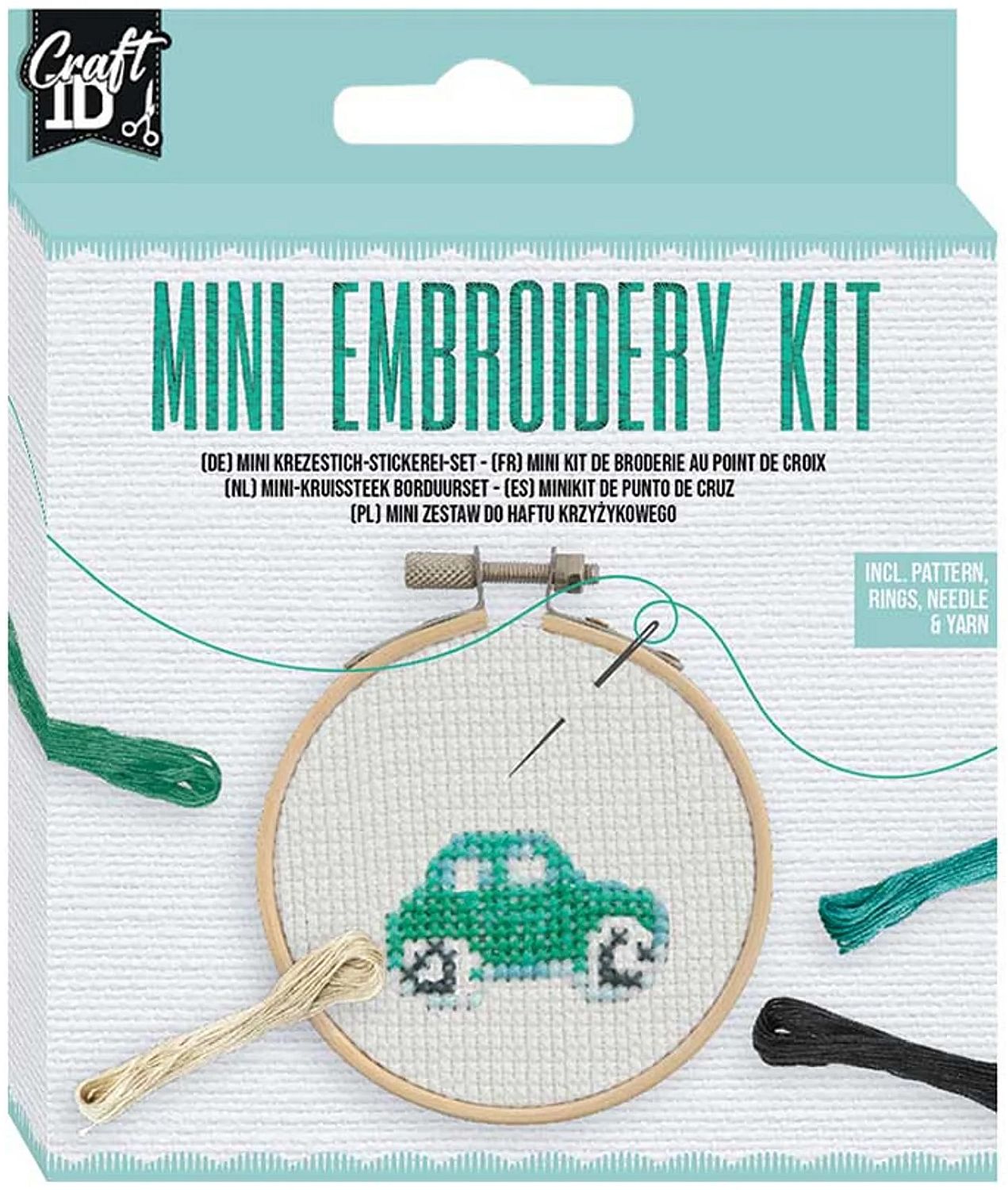 Kit de broderie creativă Grafix - Mașină, 12.5 х 10 cm