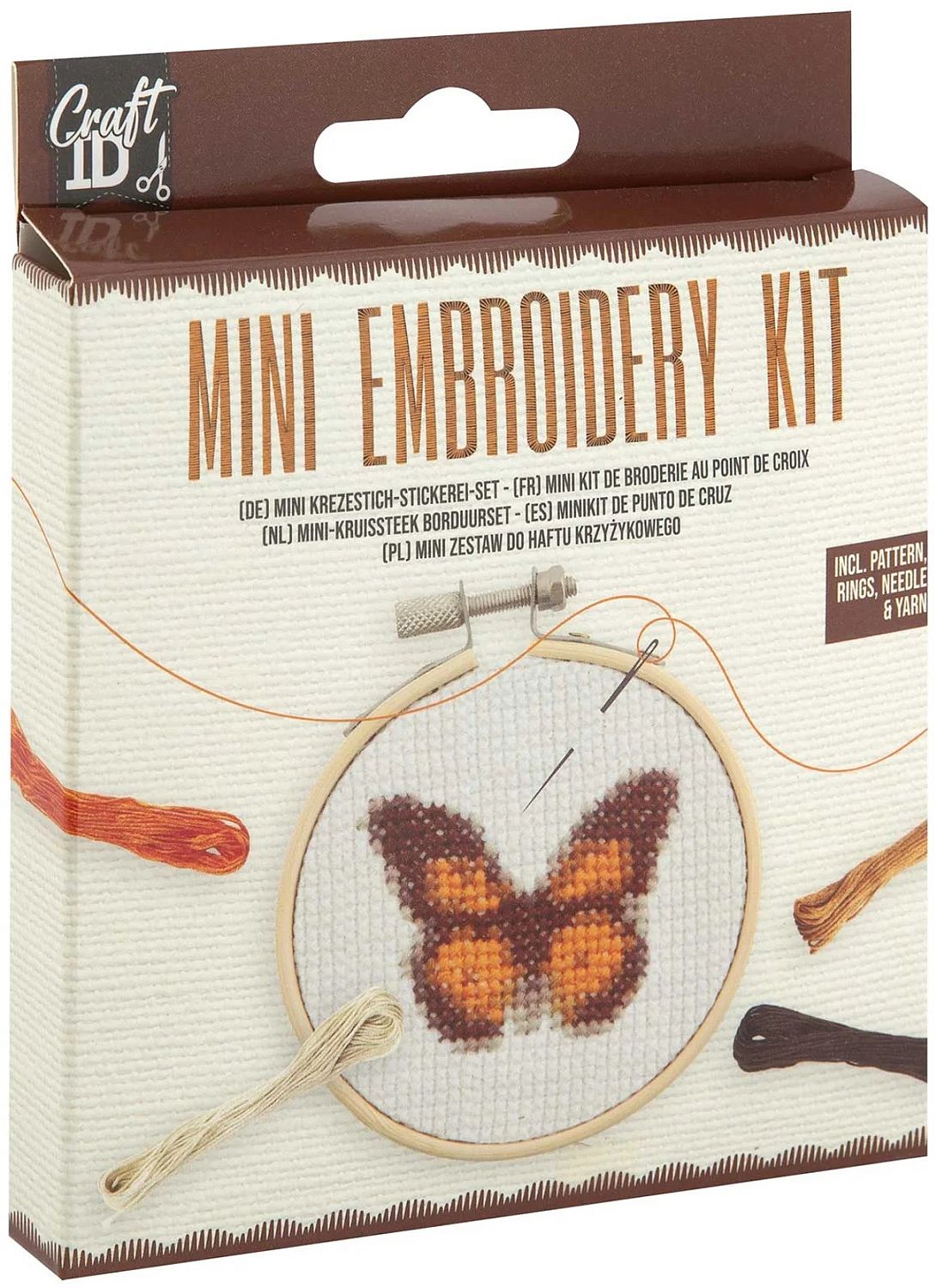 Kit de broderie creativă Grafix - Fluture, 12.5 х 10 cm
