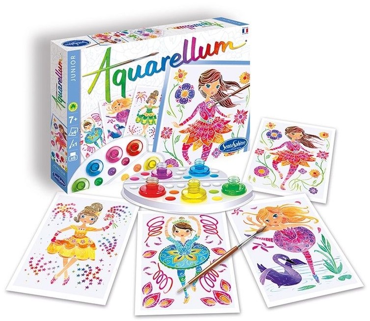 Set creativ de desen Sentosphere - Aquarellum Junior, Balerine