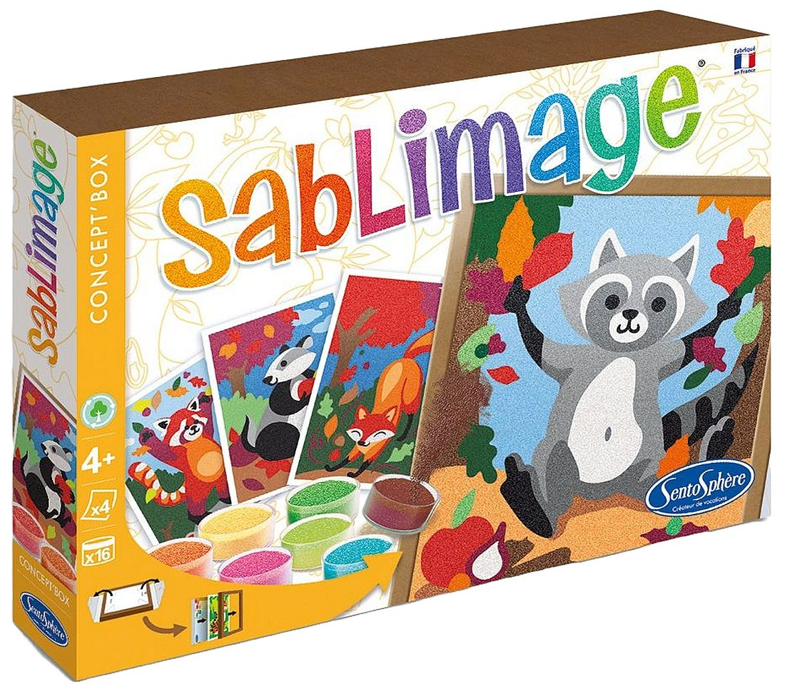 Kit creativ de vopsit cu nisip  Sentosphere - Animale