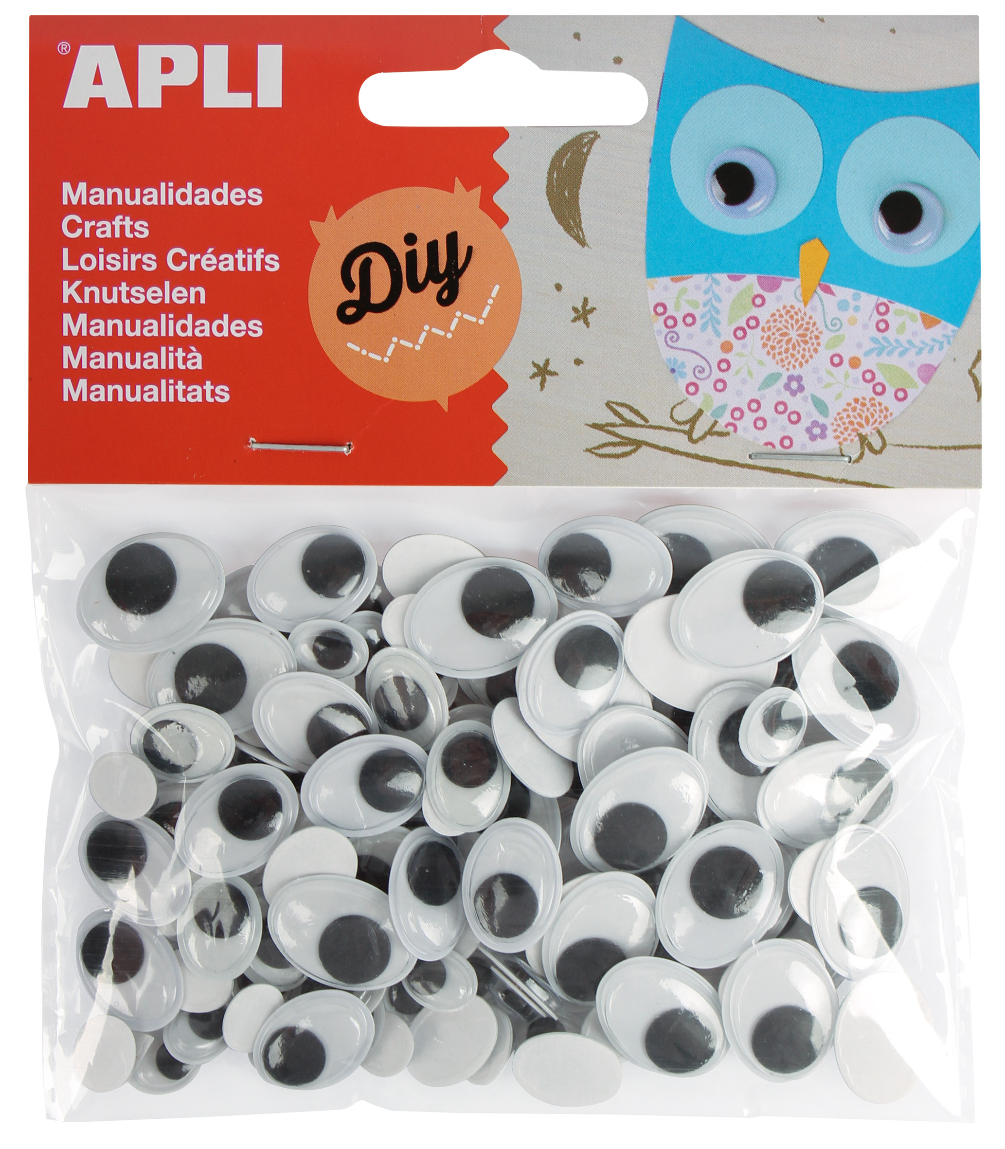 Ochi mobili Apli - 100 buc., ovali