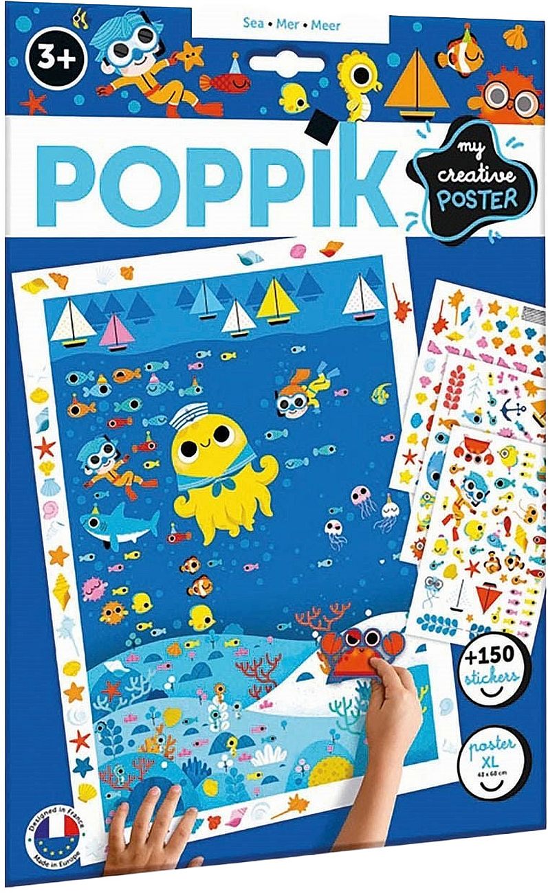 Poster creativ Poppik - Mare, 150 stickere