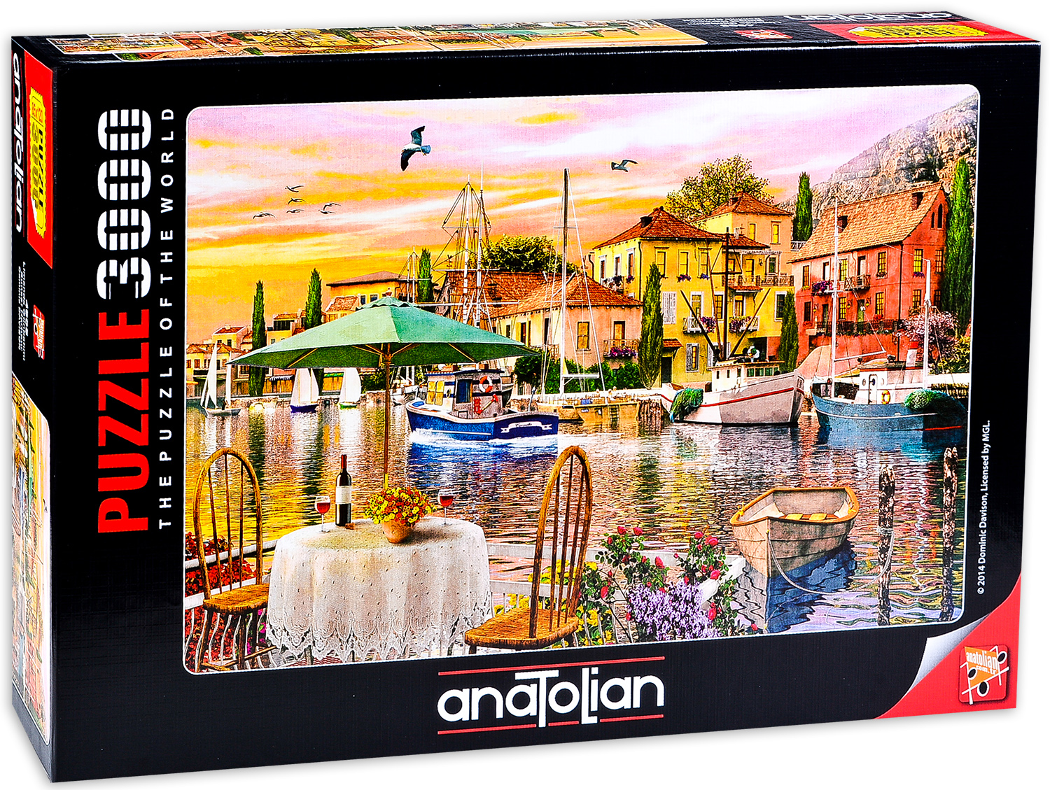 Puzzle Anatolian din 3000 de piese - Apus in port, Dominic Davison