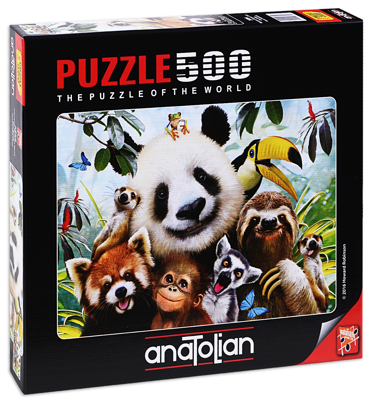 Puzzle Anatolian din 500 de piese - Selfie-ul animalelor, Howard Robinson