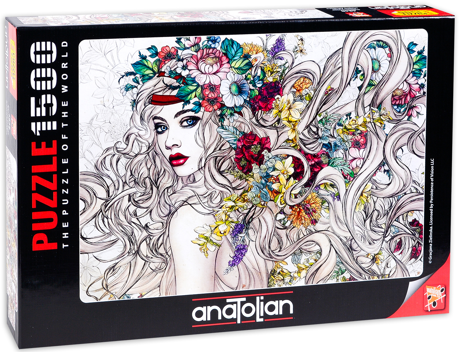 Puzzle Anatolian din 1500 de piese - Puterea florilor, Gratziana Zielinska