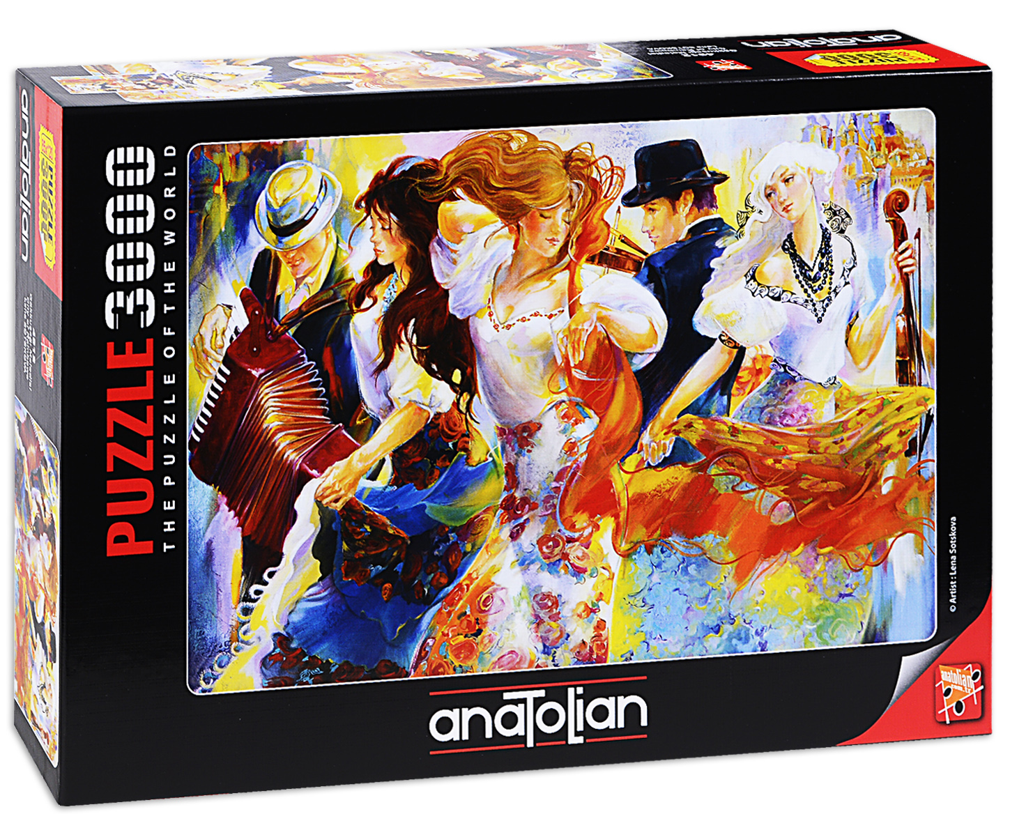 Puzzle Anatolian din 3000 de piese - Orasul curcubeului, Lena Sotskova