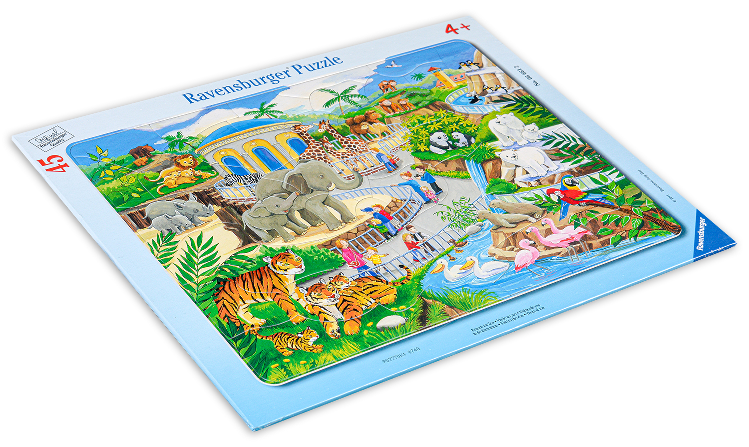 Puzzle Ravensburger din 45 de piese - Vizita la zoo