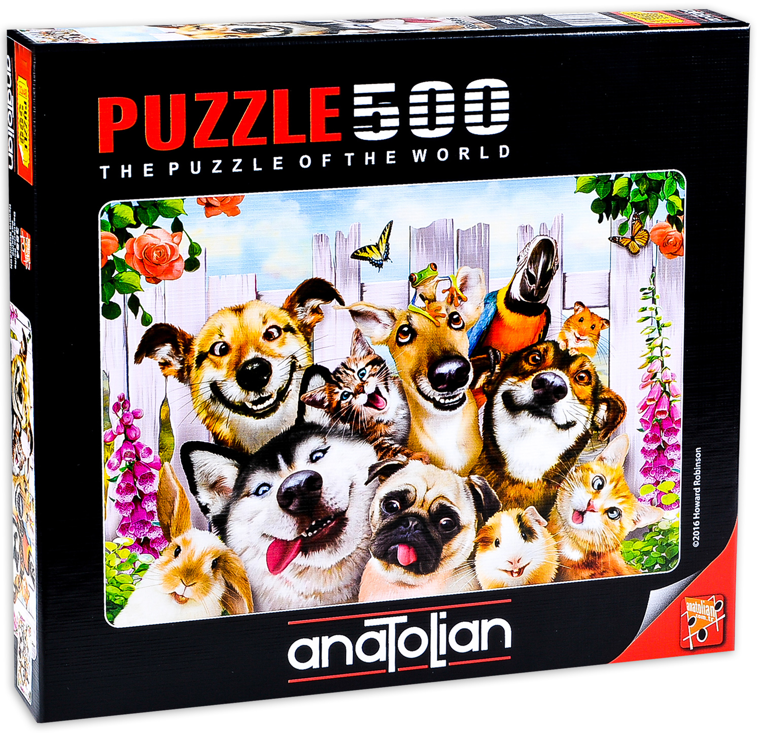 Puzzle Anatolian din 500 de piese - Zoo Selfie, Howard Robinson