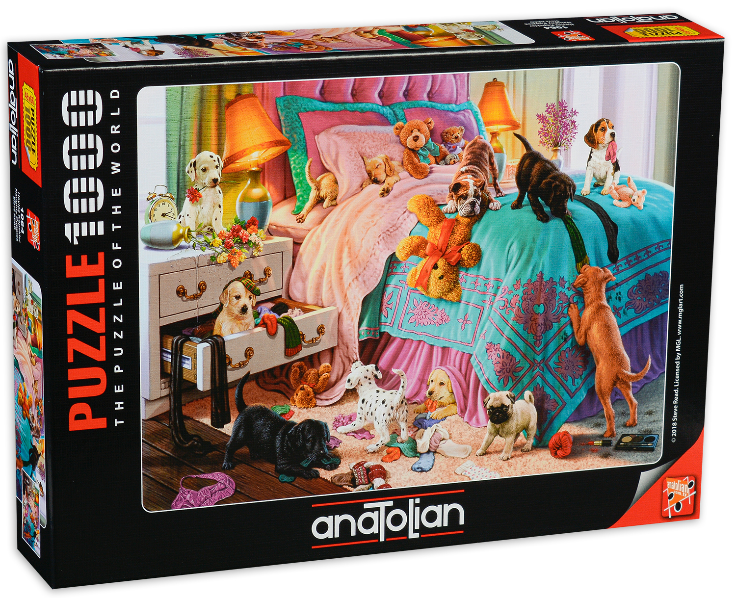 Puzzle Anatolian din 1000 de piese - Imbraca catelusul, Steve Reed