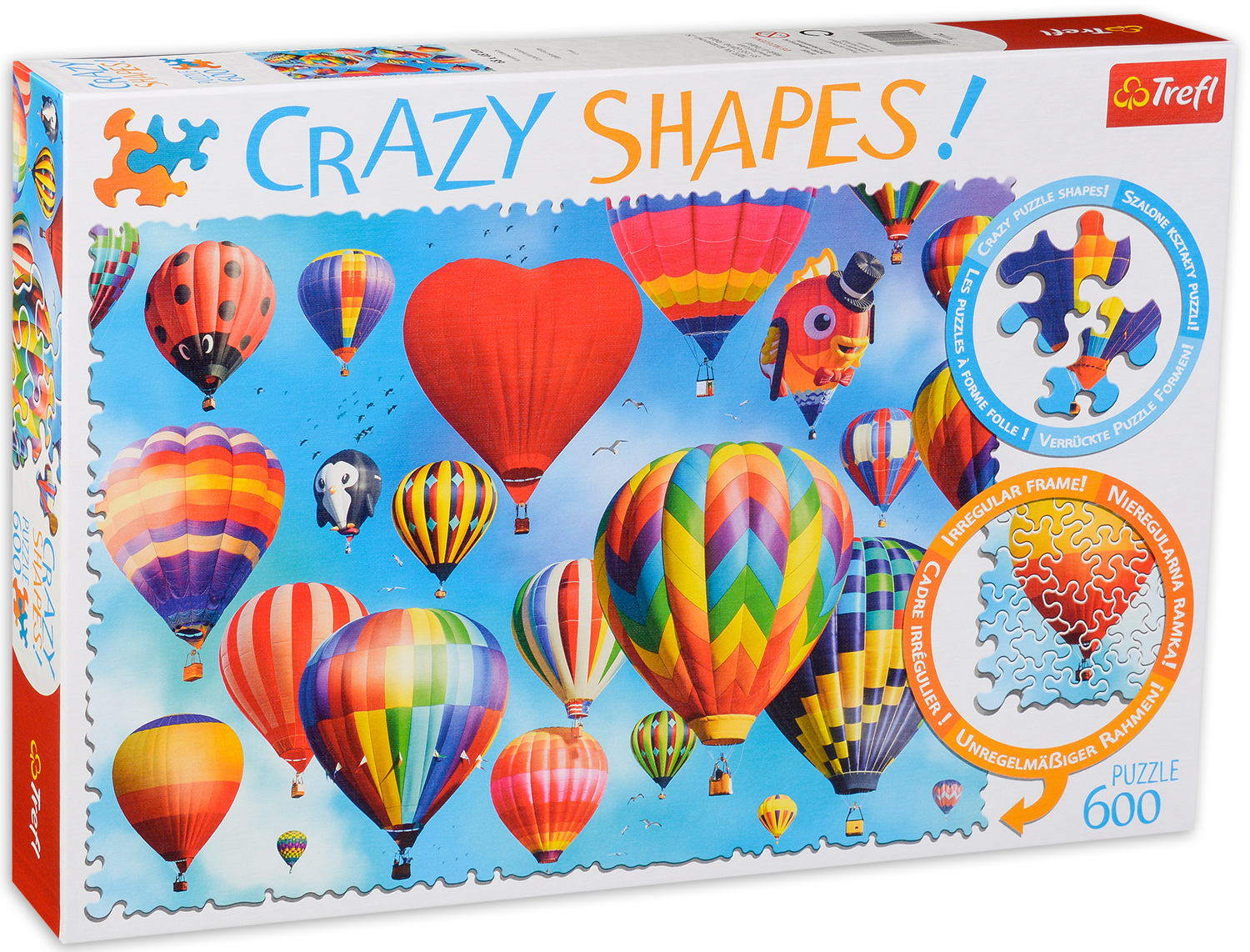 Puzzle Trefl din 600 de piese - Baloane colorate
