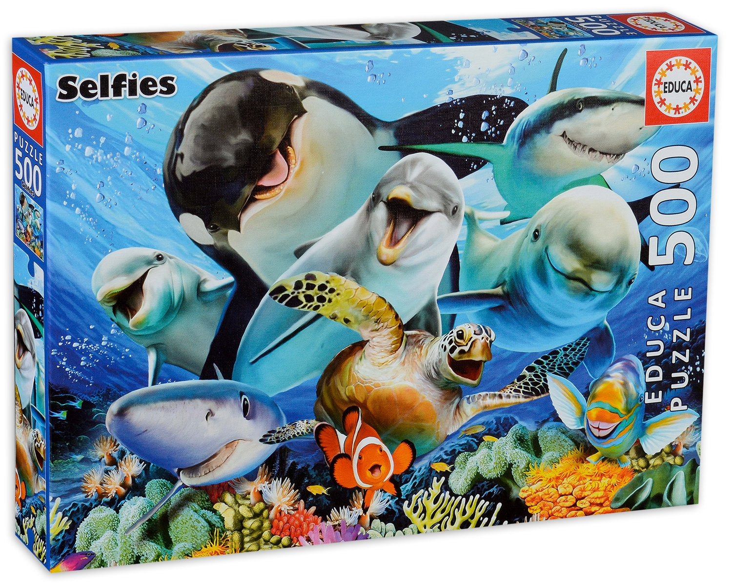 Puzzle Educa din 500 de piese - Selfie subacvatic