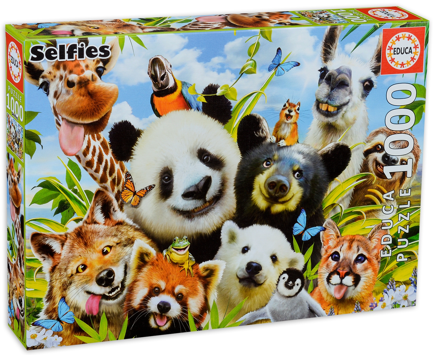 Puzzle Educa din 1000 de piese - Selfie cu lama