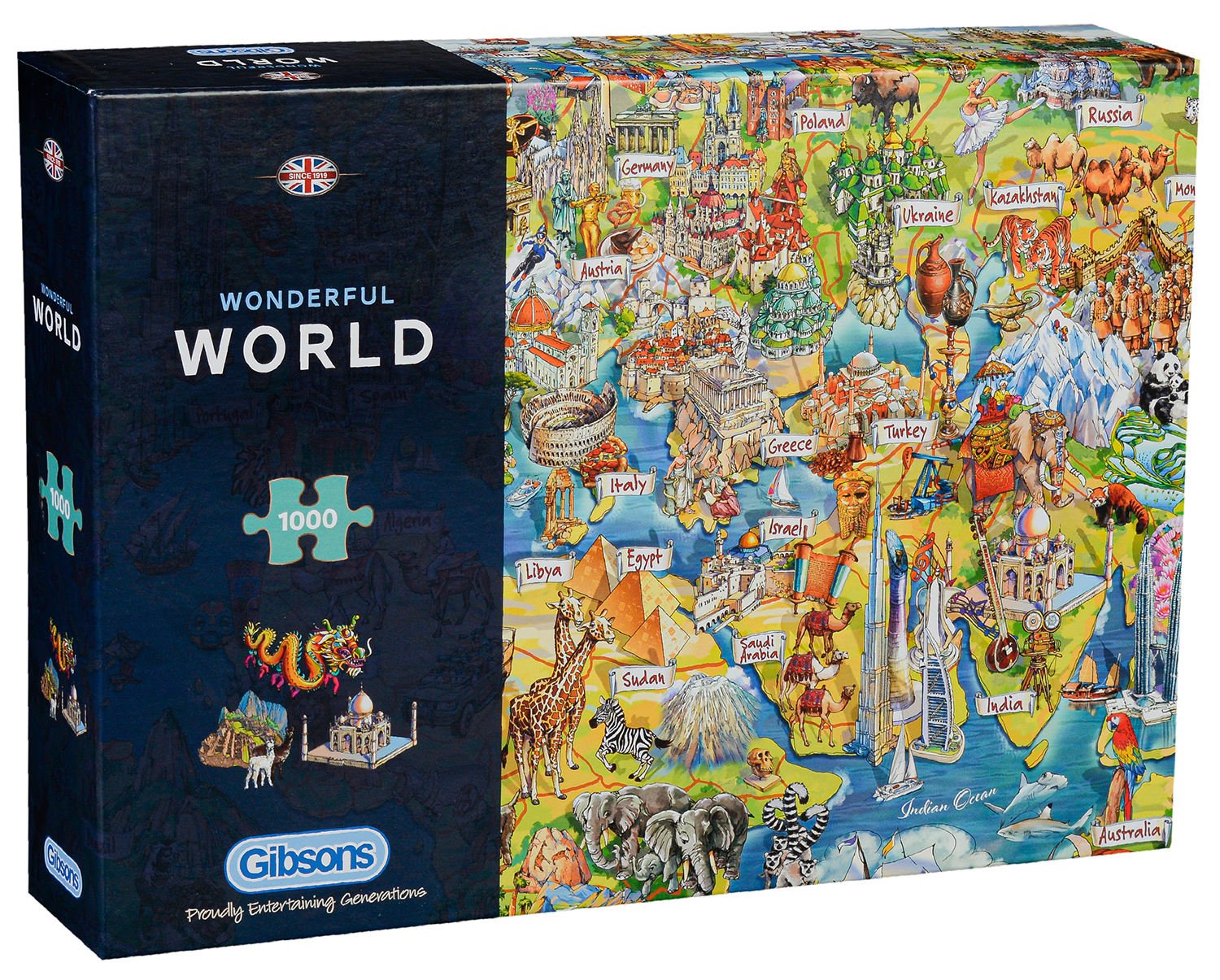 Puzzle Gibsons din 1000 de piese - Wonderful World