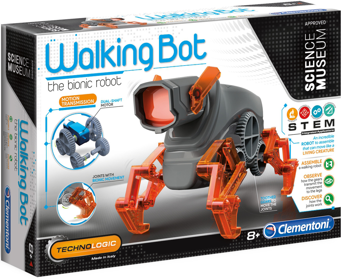 Set stiintific Clementoni Science Museum - Robot Walking Bot