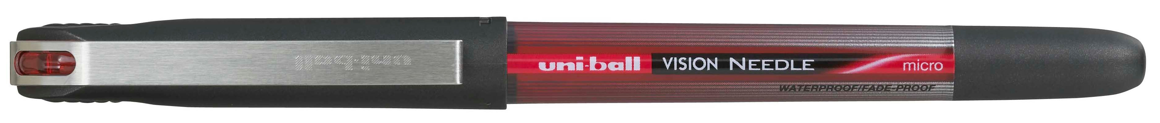 Roller Uniball Vision Needle Micro – Rosu, 0.5 mm