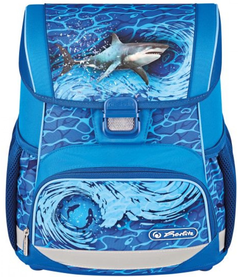 Ghiozdan Neechipat Loop, Motiv Blue Shark, Herlitz - imagine 2