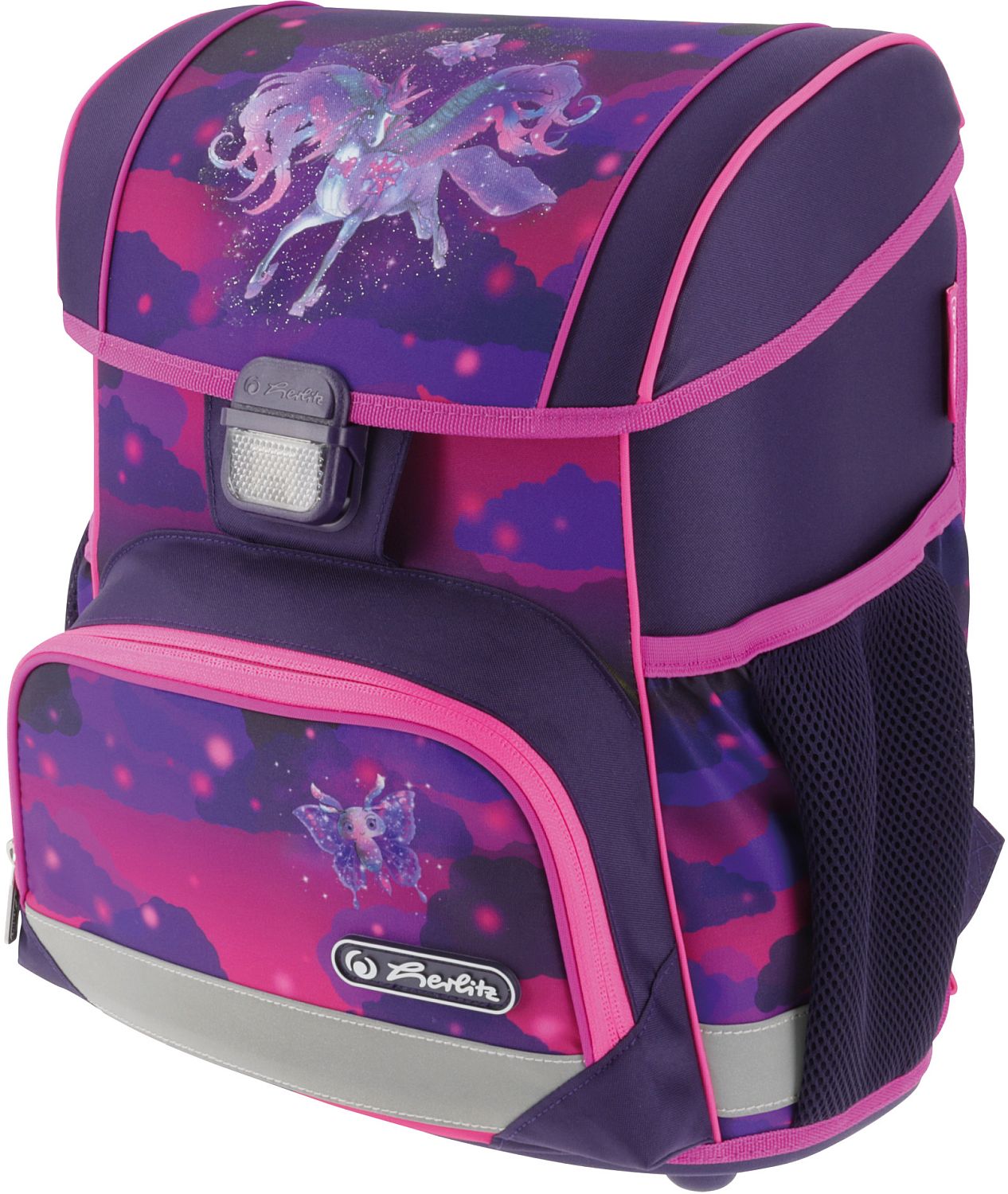 Ghiozdan Neechipat Loop, Motiv Magic Unicorn, Herlitz - imagine 2