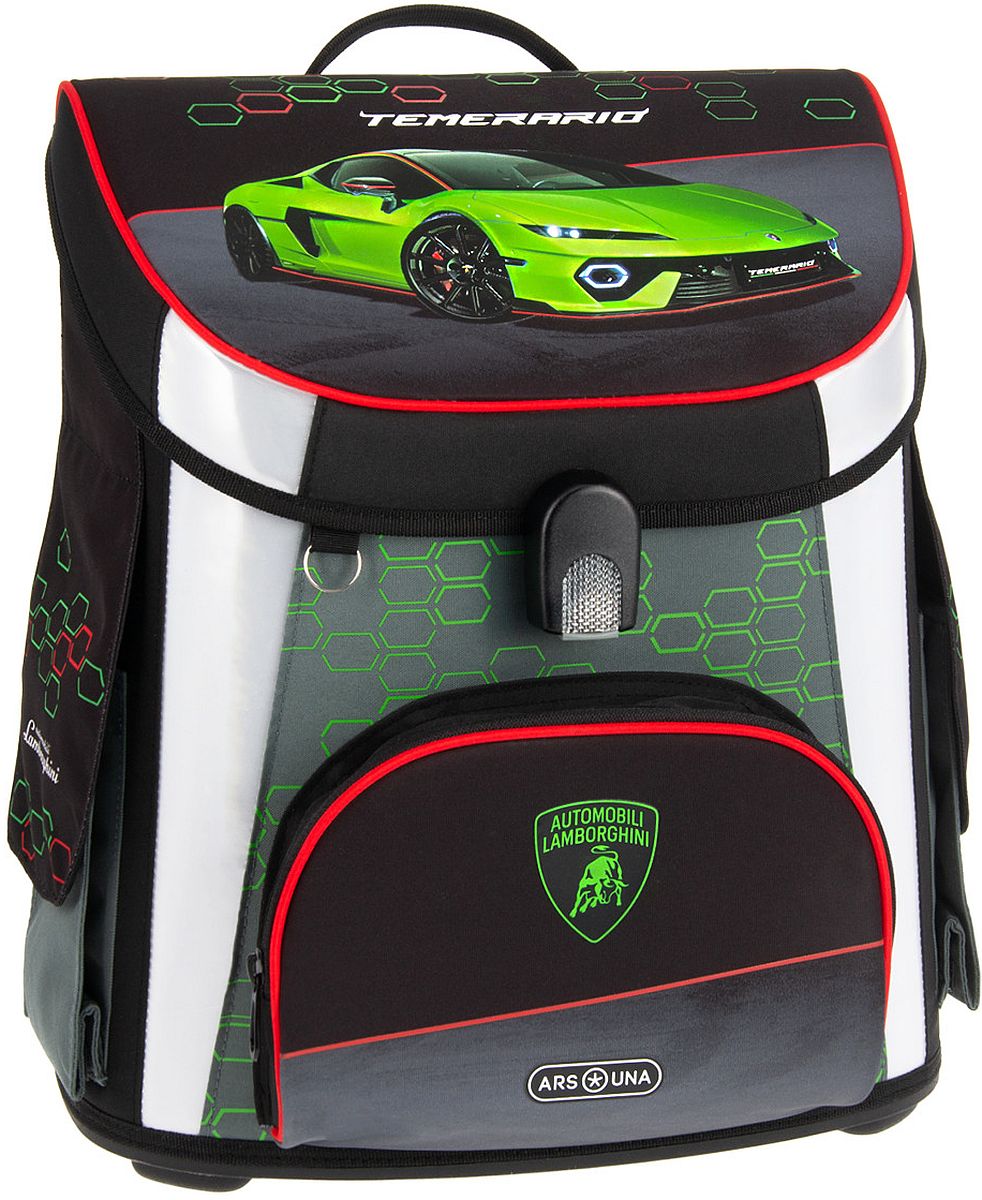 Ghiozdan Ars Una Compact - Lamborghini, verde