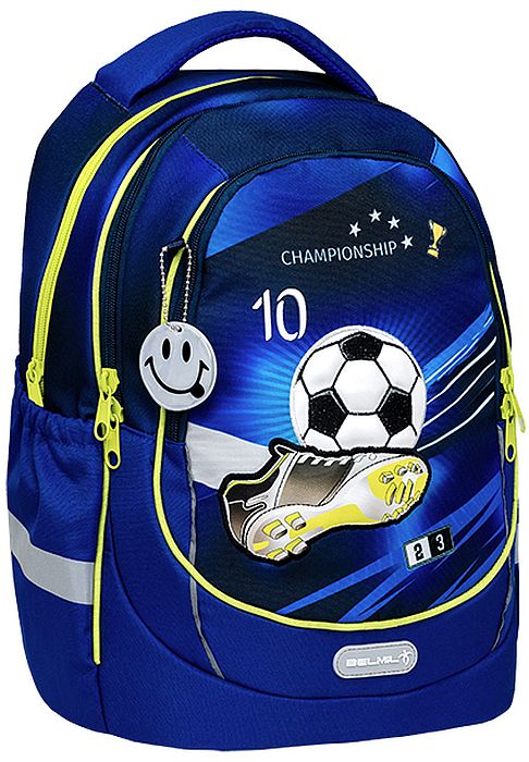 Ghiozdan școlar  Belmil - Kick The Ball, cu 2 compartimente , 19 l