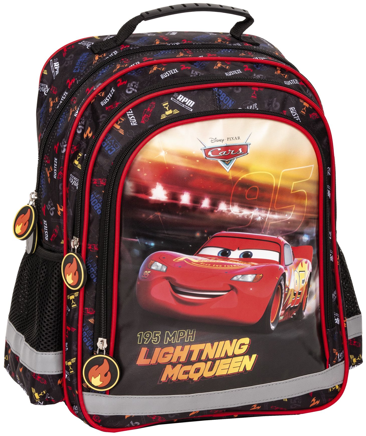 Ghiozdan Derform Cars 50 - 3 compartimente
