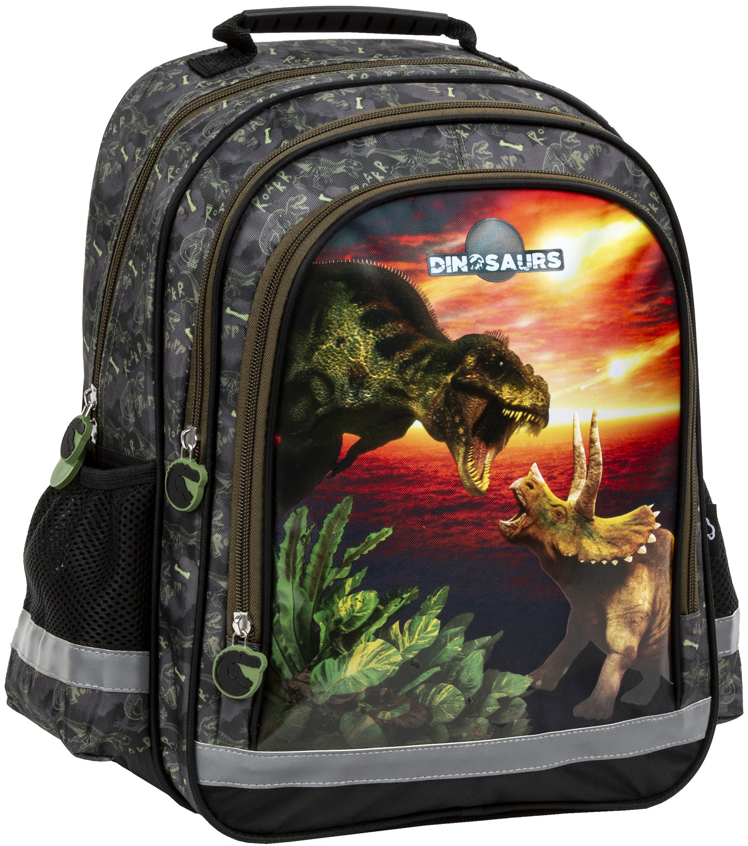 Ghiozdan școlar Derform Dinosaur 18 - Cu 1 compartiment
