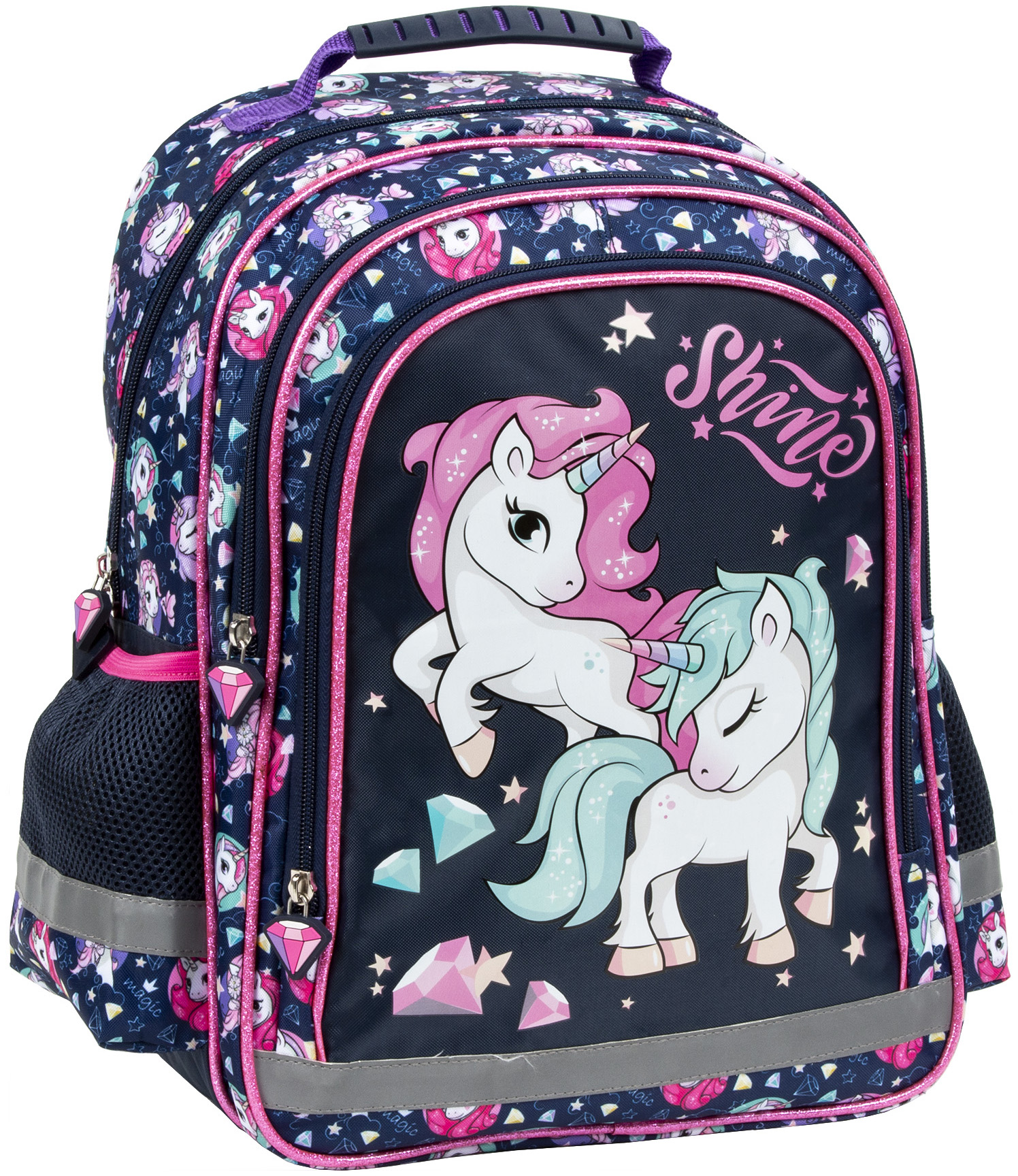 Ghiozdan școlar Derform Unicorn 14 - Cu 1 compartiment