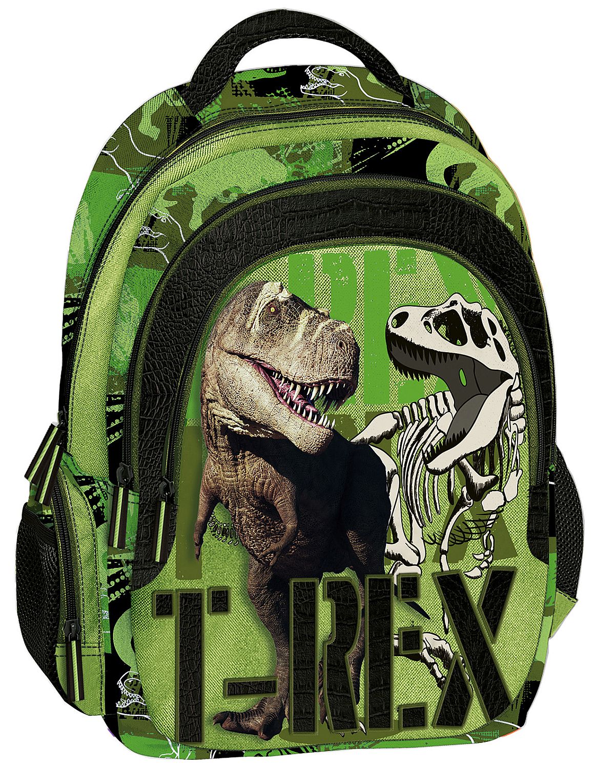 Ghiozdan școlar Graffiti T-Rex - Cu 3 compartimente