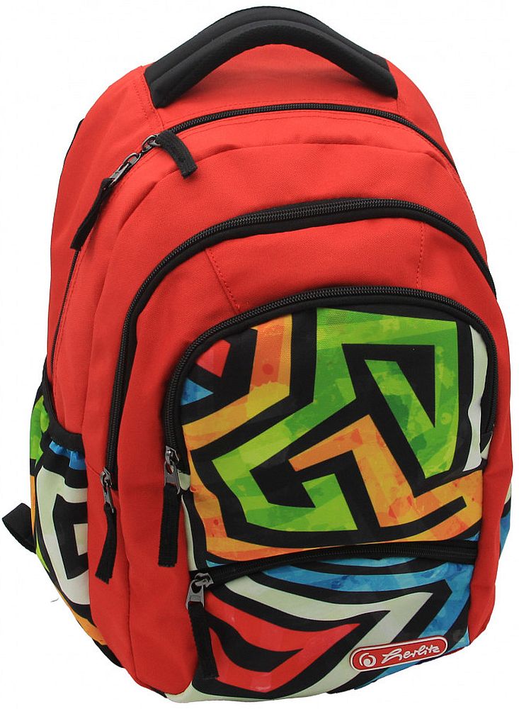 Rucsac școlar Herlitz Zipper Pro - Graffiti