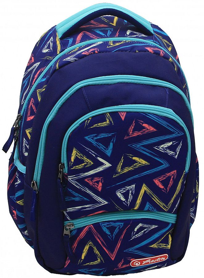 Rucsac școlar Herlitz Zipper Pro - Triangle