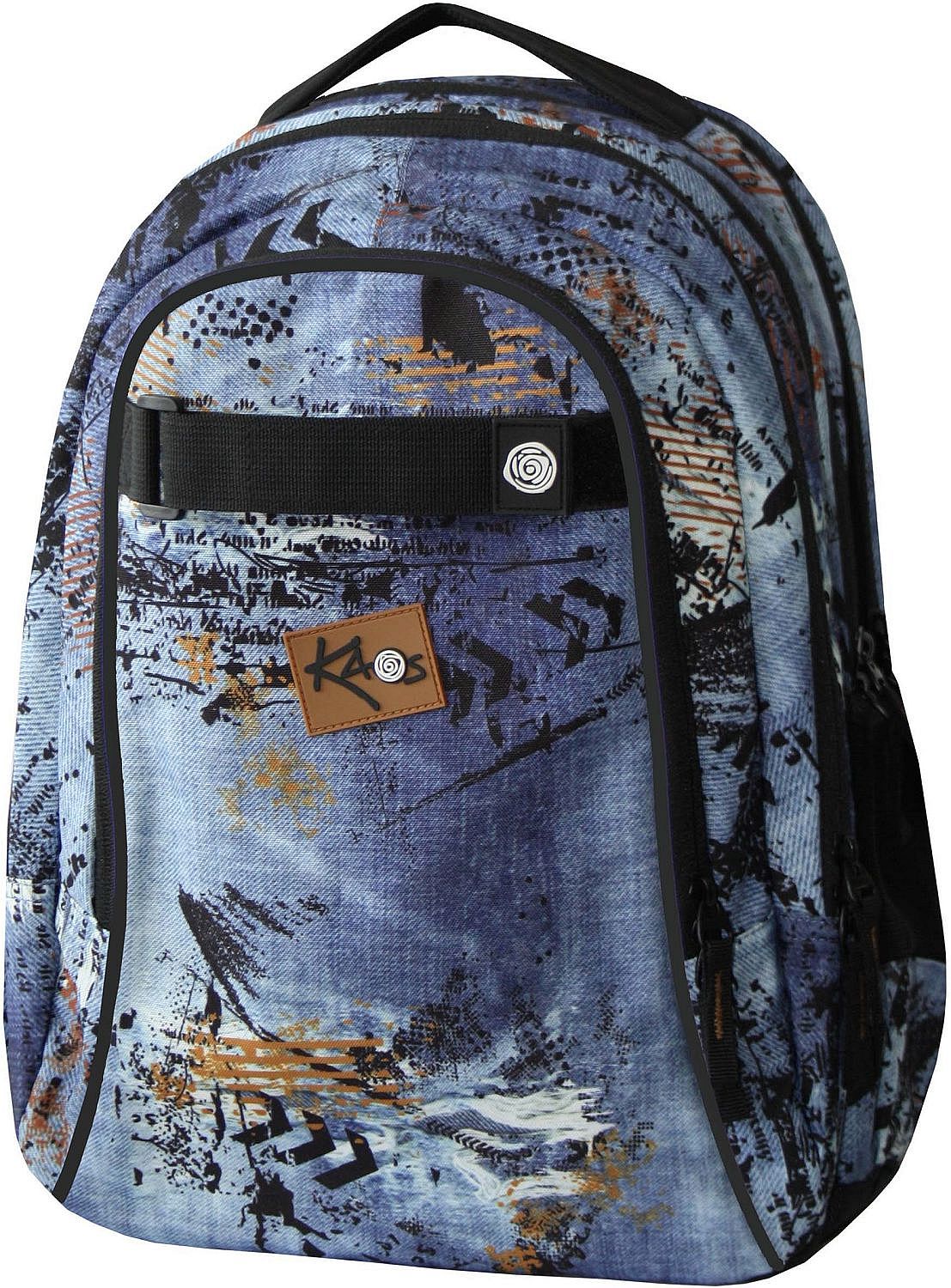Rucsac școlar Kaos 2 în 1 - Axel, cu 4 compartimente