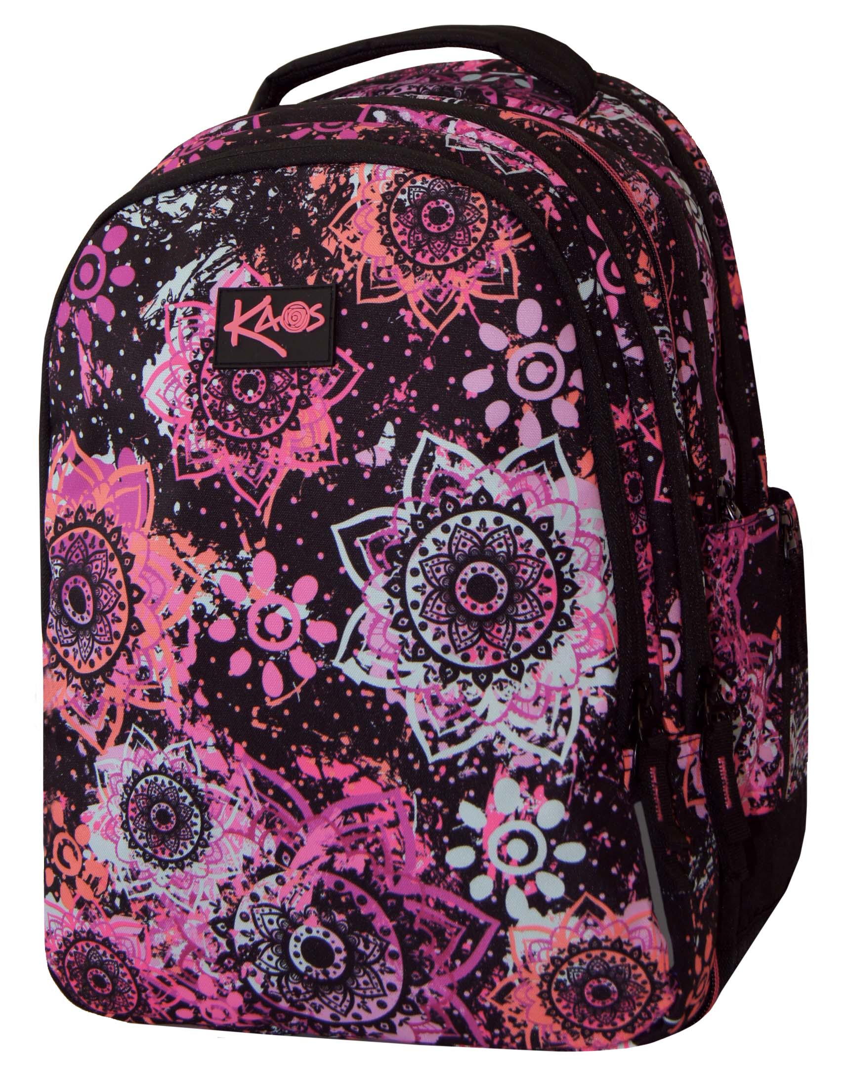 Rucsac școlar Kaos 2 în 1 - La Lama, cu 4 compartimente