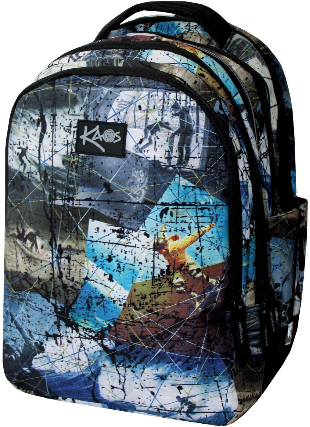 Rucsac școlar Kaos 2 în 1 - Skyler, cu 4 compartimente