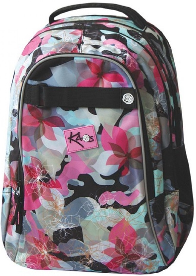 Rucsac școlar Kaos 2 în 1 - Mimetic, cu 4 compartimente