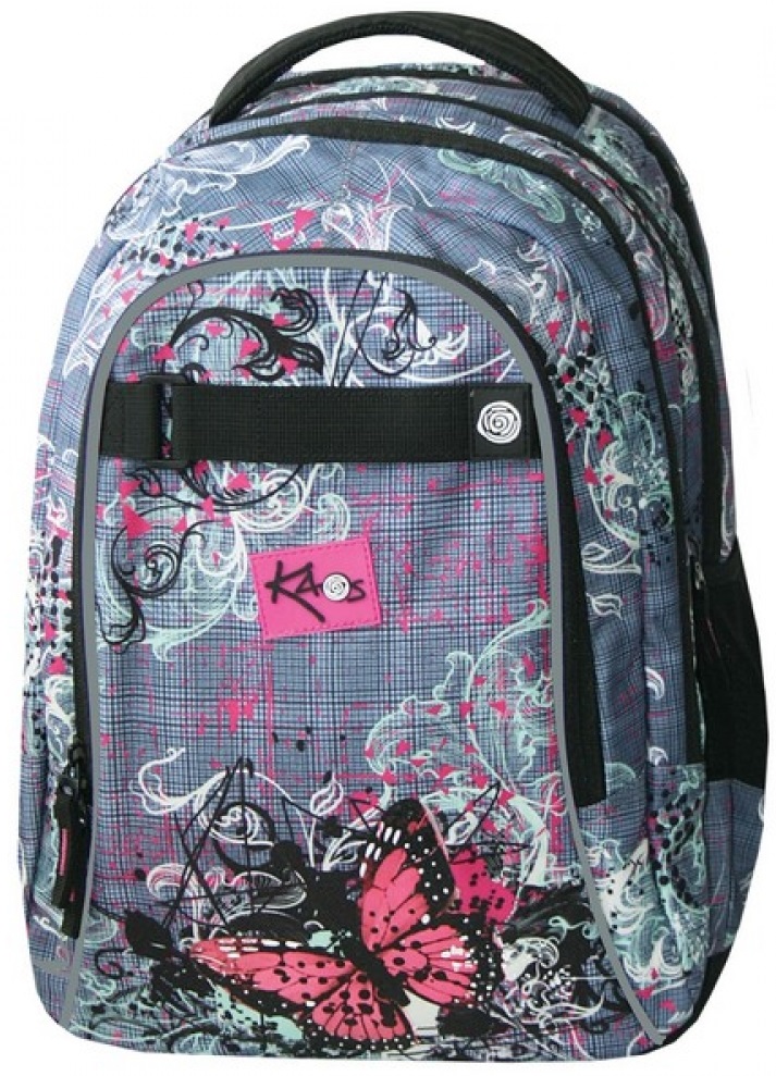 Rucsac școlar Kaos 2 în 1 - Pepita, cu 4 compartimente