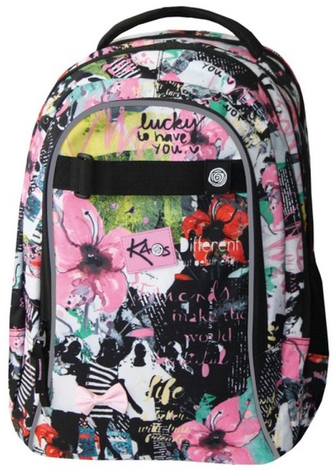 Rucsac școlar Kaos 2 în 1 - Twenty, cu 4 compartimente