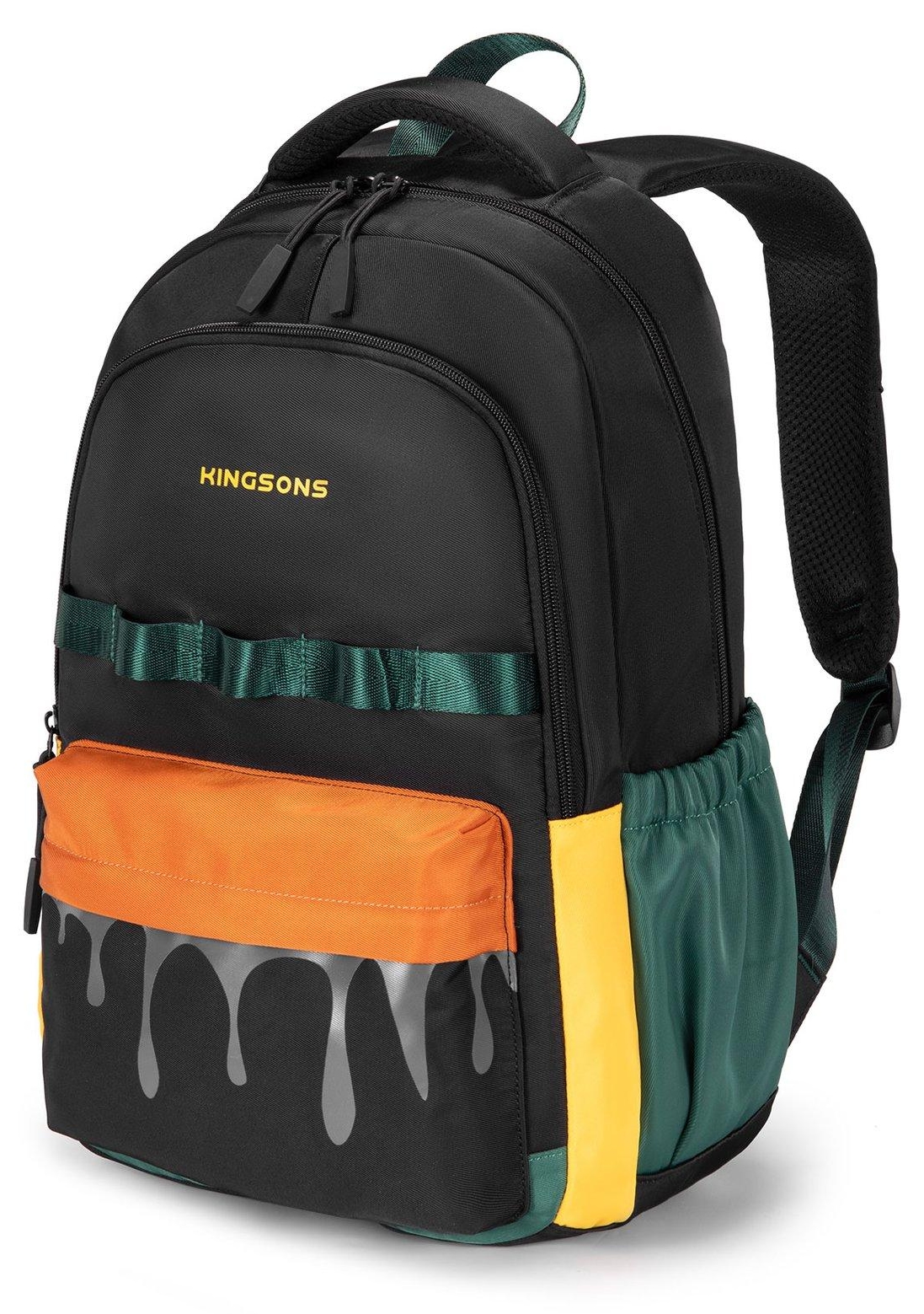 Rucsac școlar Kingsons Flow - 15.6'', negru
