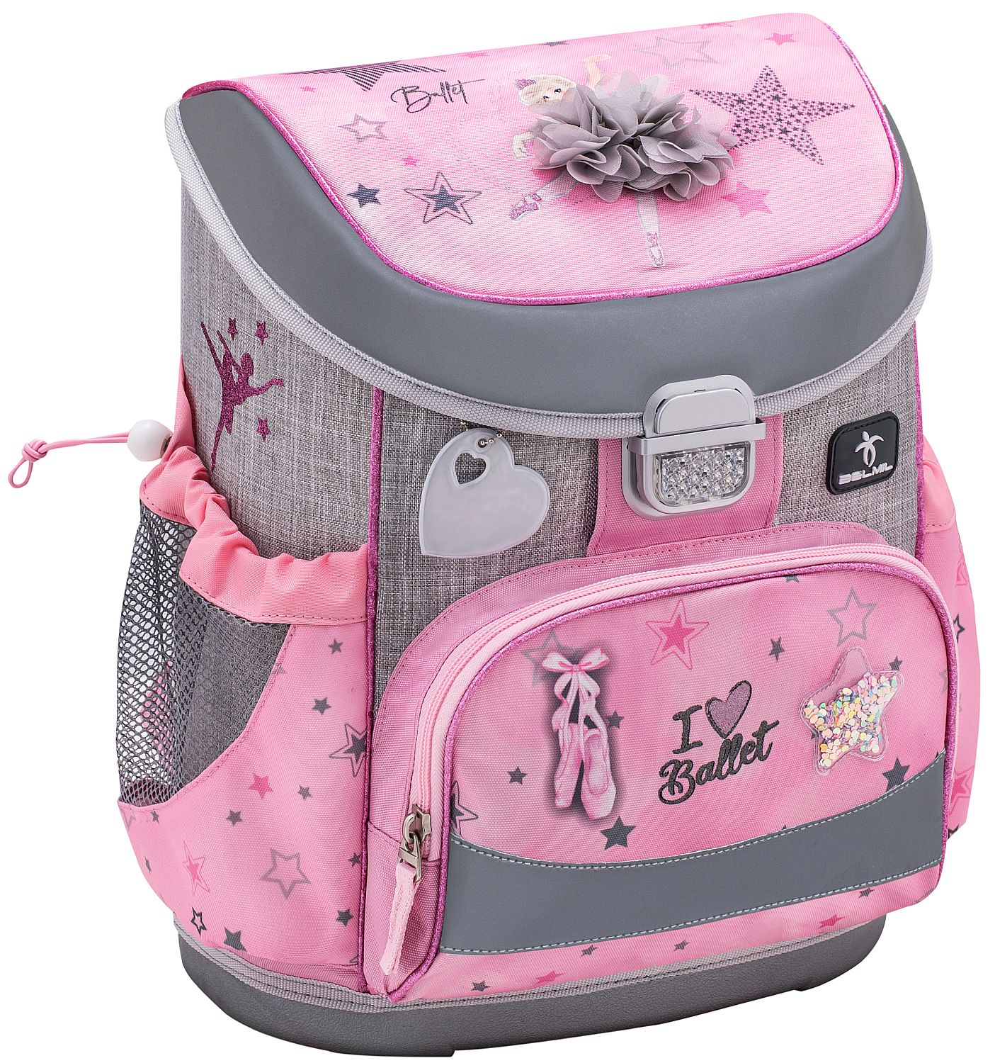 Ghiozdanul-cutie școală Belmil Classic - Ballet Light Pink, 1 compartiment