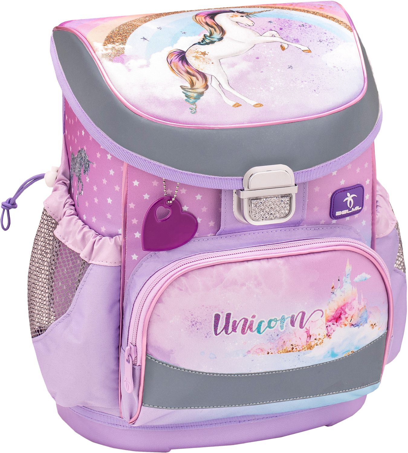 Ghiozdan-cutie Belmil Mini-Fit - Rainbow Unicorn