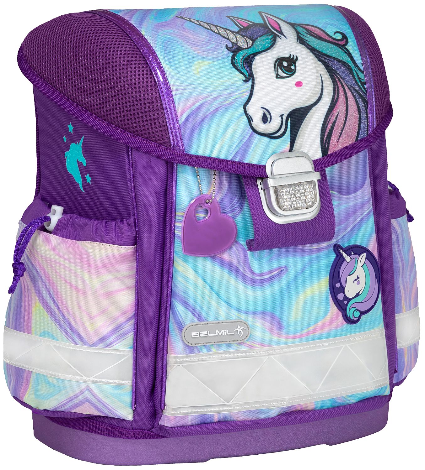 Rucsac-cutie de școală Belmil Classic - Unicorn Dream, 1 compartiment