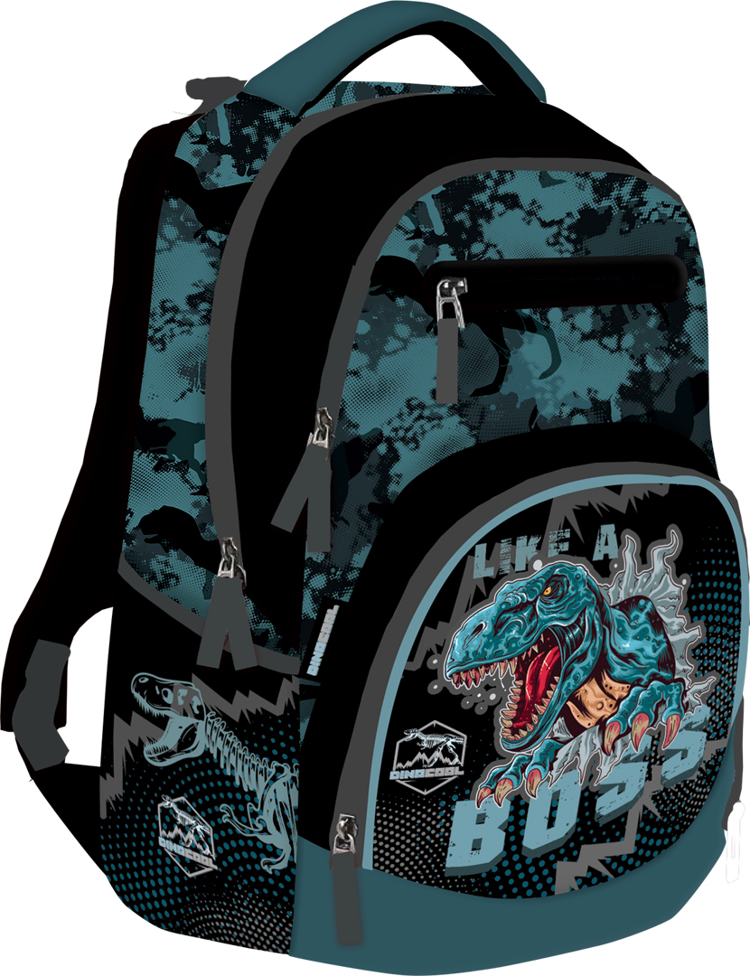 Ghiozdan școlar  Lizzy Card Dino Cool Boss - Active +