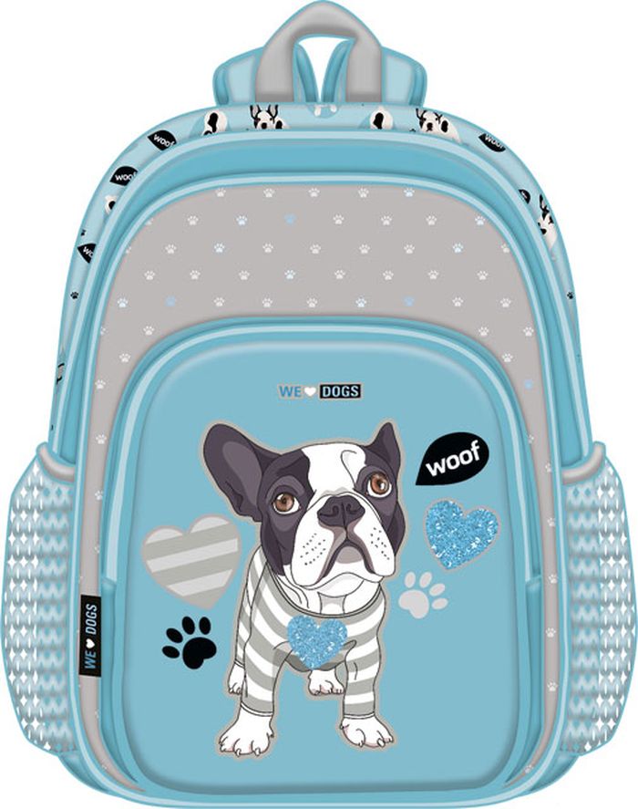 Rucsac școlar Lizzy Card We Love Dogs Woof - Junior +