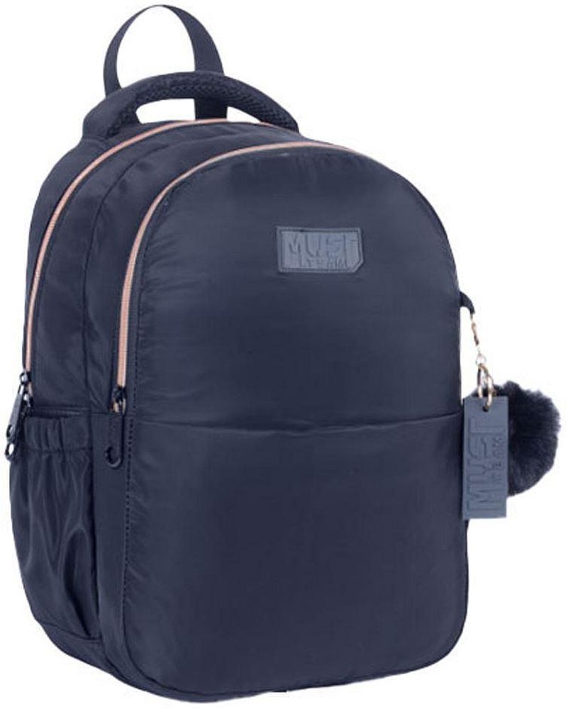 Ghiozdan școlar Must - Black, 1 fermoar
