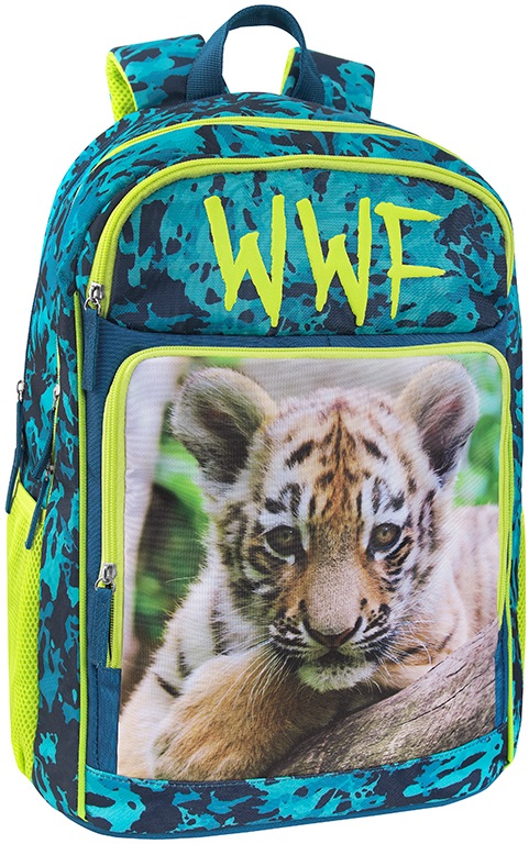 Ghiozdan școlar Panini WWF Fotografico - Cu 2 compartimente