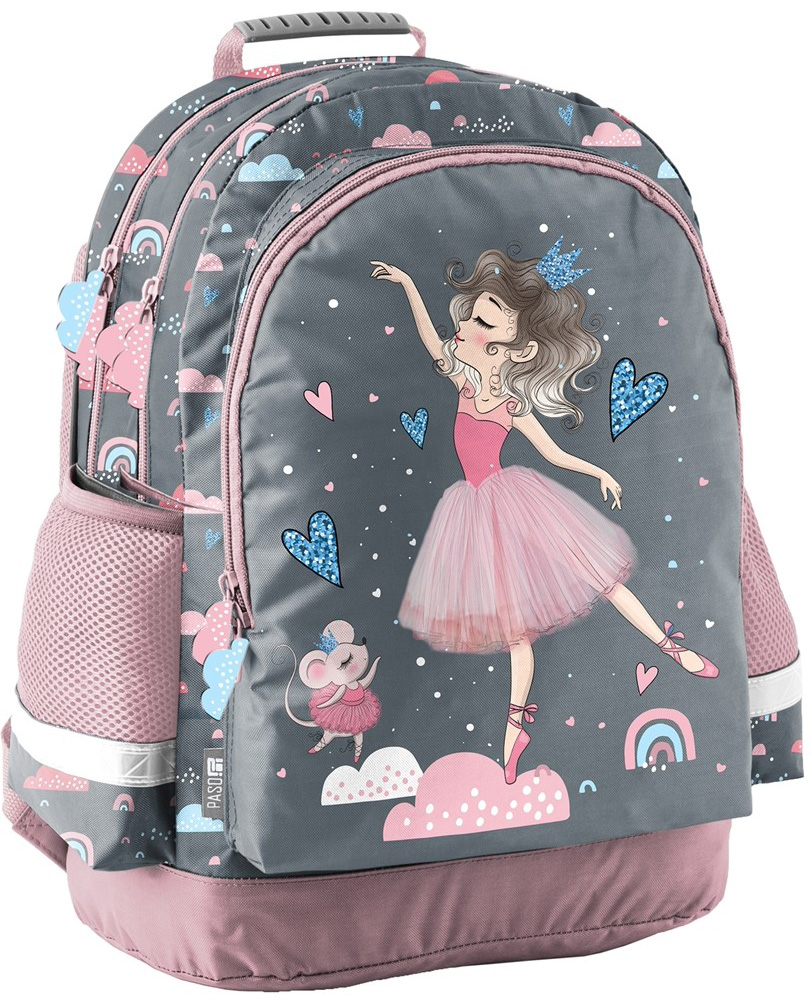 Ghiozdan școlar Paso Ballerina - Cu 3 compartimente