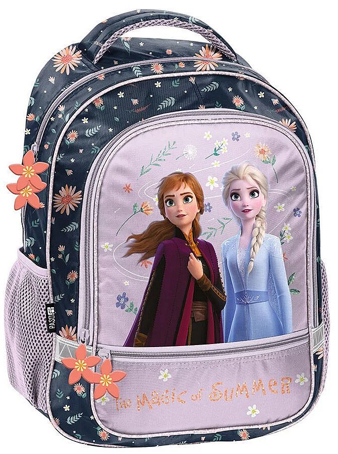Rucsac școlar Paso Frozen - Roz, cu 2 compartimente