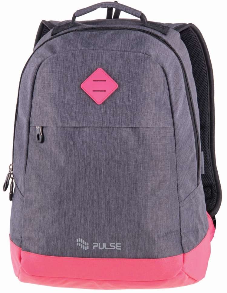 Rucsac școlar Pulse Bicolor - Dark Gray-Pink