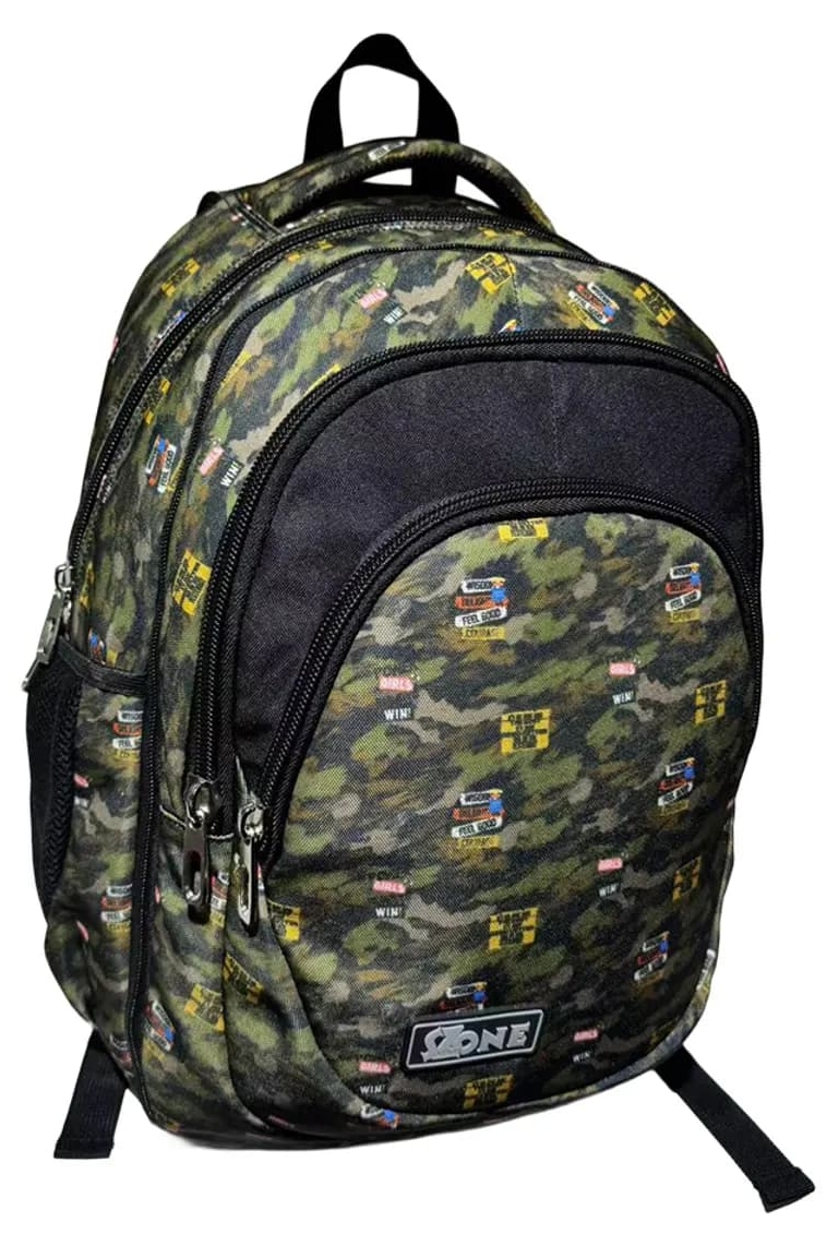 Ghiozdan școlar SchoolZone 2 in 1 - Camouflage