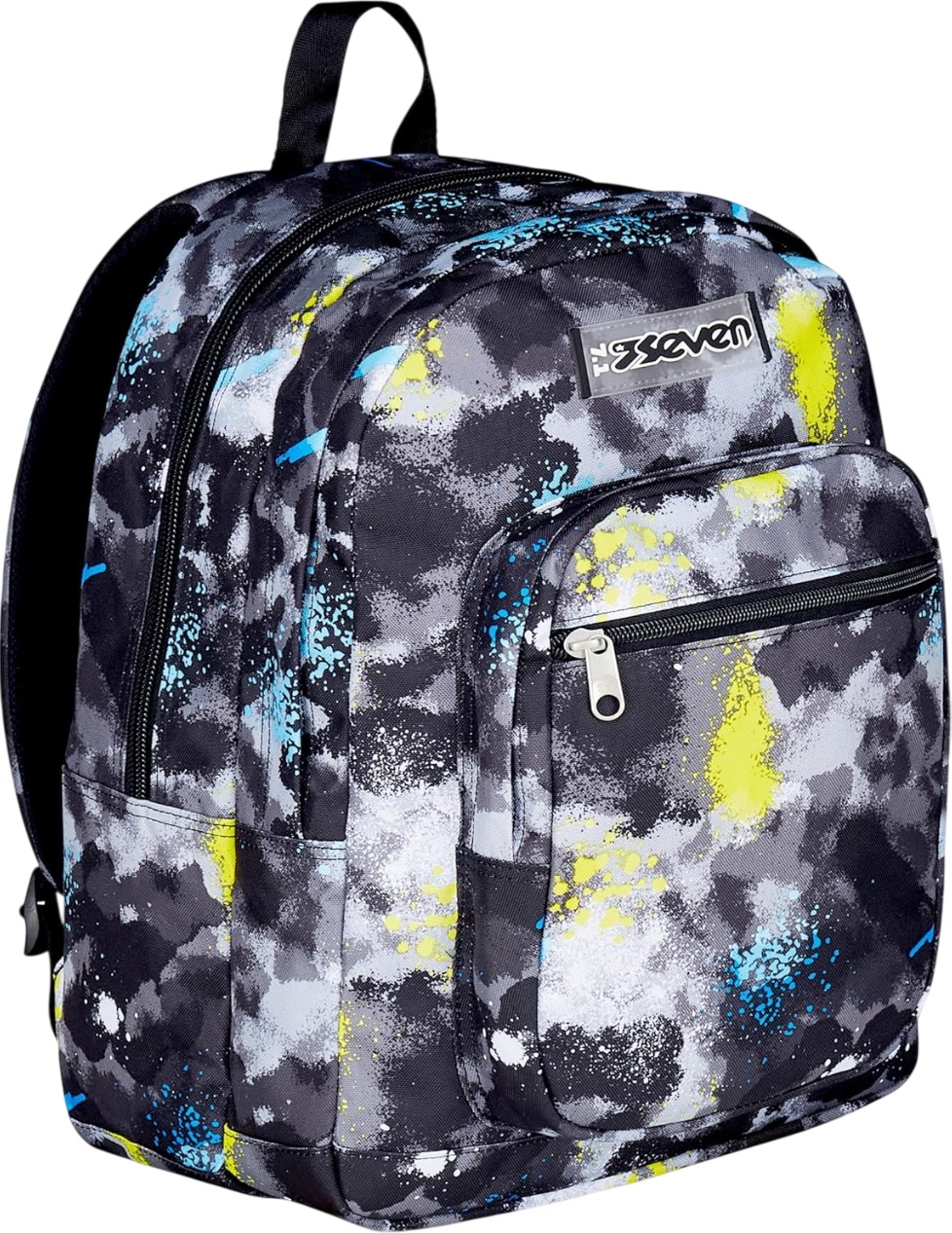 Ghiozdan școlar Seven Freethink - Lime Punch, 34 l