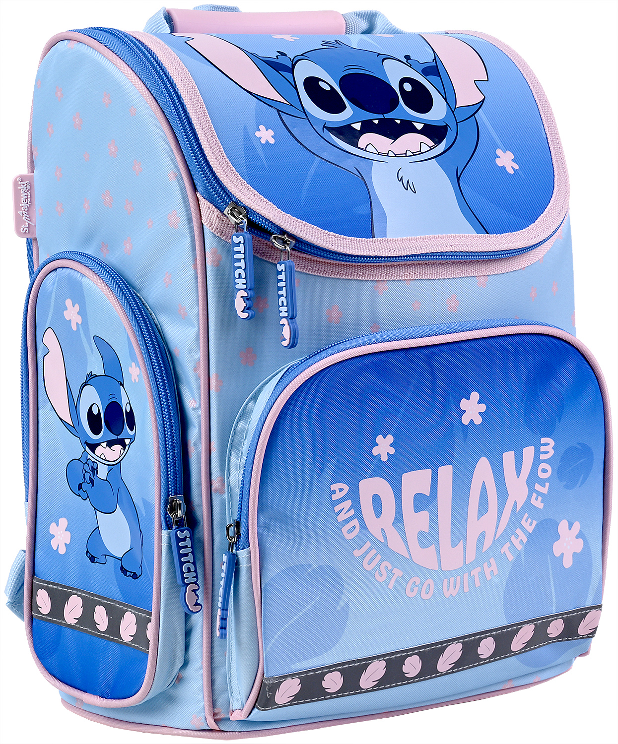 Ghiozdan școalăr  St. Majewski Stitch - Relax, Cu 1 compartiment